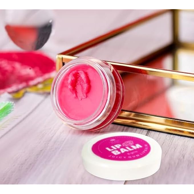 rayihni JUICY GUM LIP BALM-8 GMS| MOISTURIZING TINTED LIP BALM USED TO HYDRATE & NOURISH LIPS |MADE WITH SHEA BUTTER, ALMOND OIL, CARROT SEED OIL, VITAMIN E & LIP SAFE PIGMENT - Image 4